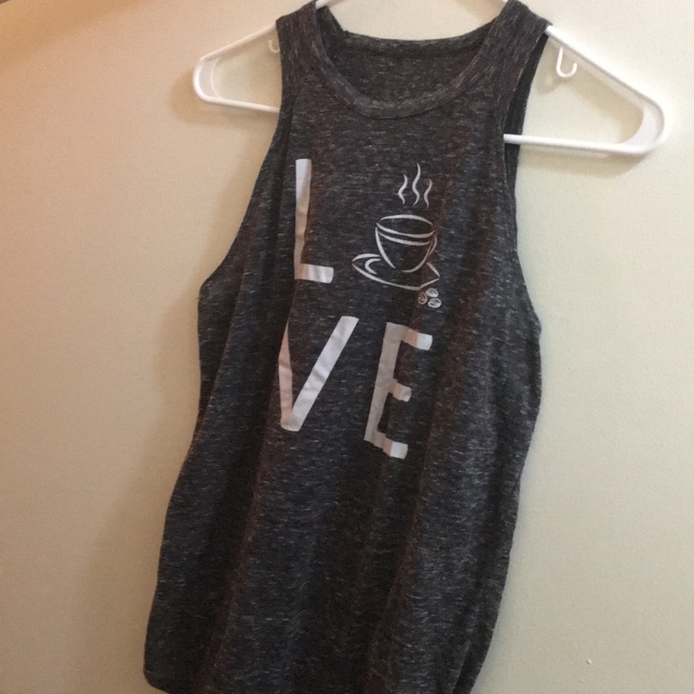 Cute love coffee tank top